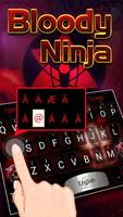 Bloody Ninja Theme&Emoji Keyboard screenshot 1