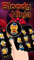Bloody Ninja Theme&Emoji Keyboard screenshot 2