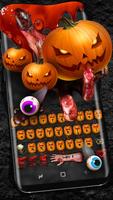 Кровавая клавиатура для Хэллоуина постер