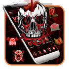 Red Bleed Skull Theme icône