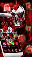 Red Bleed Skull Theme تصوير الشاشة 3