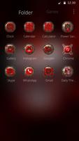 Red Bleed Skull Theme تصوير الشاشة 2