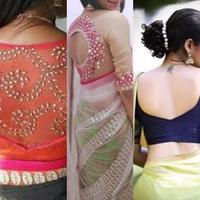 simple blouse designs 2018 पोस्टर