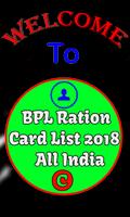 BPL Ration Card List 2018 - All India poster
