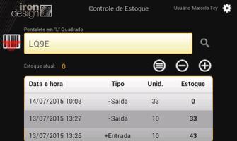 IronDesign Controle de estoque screenshot 1