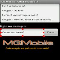 Chat usando Bluetooth syot layar 1