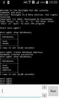 MiniSgbd Run SQL captura de pantalla 1