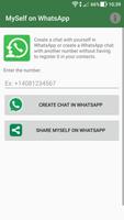 MySelf on WhatsApp الملصق