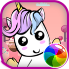 Unicornio kawaii  Bubble Shooter- Estourar Bolinha 图标