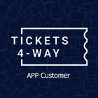 Tickets 4-Way Zeichen
