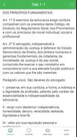 1 Schermata Código de Ética da OAB