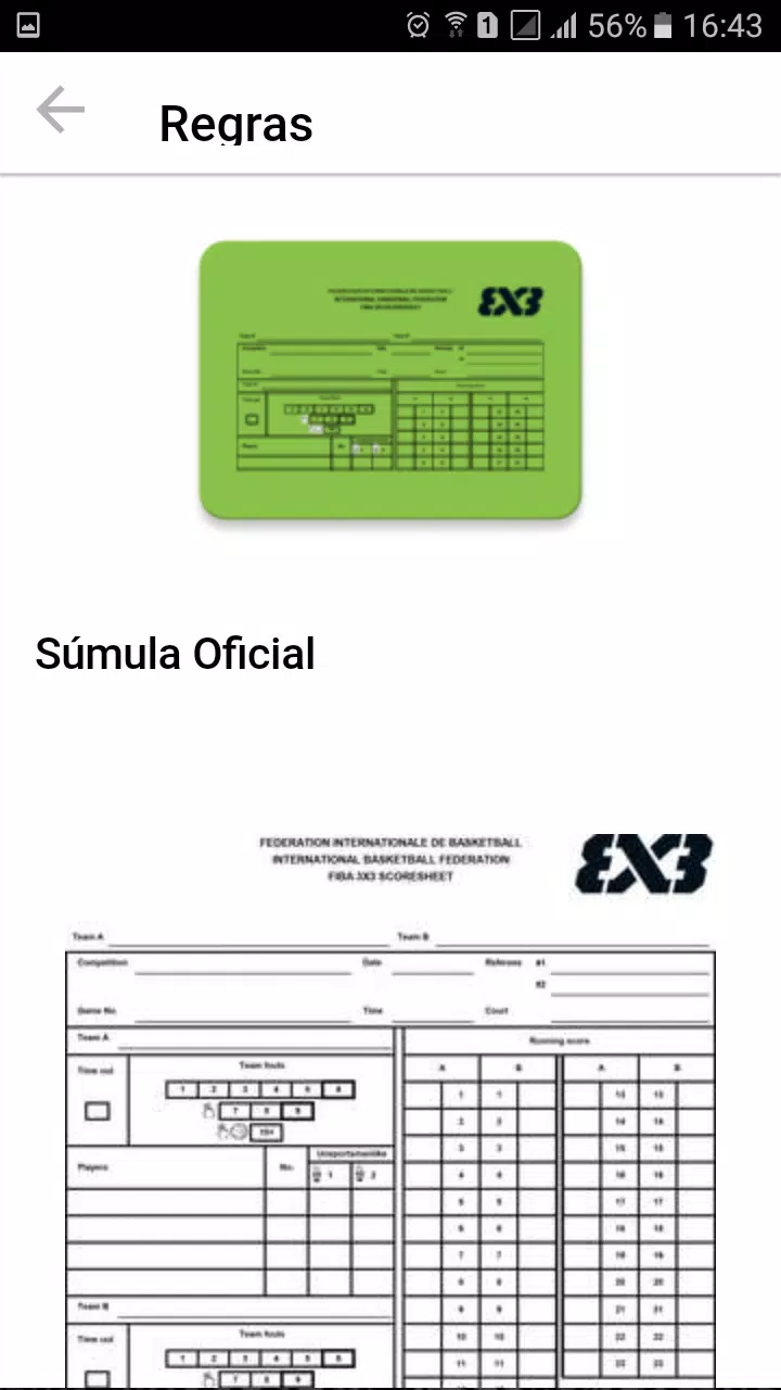 Regras Basquetebol 3x3