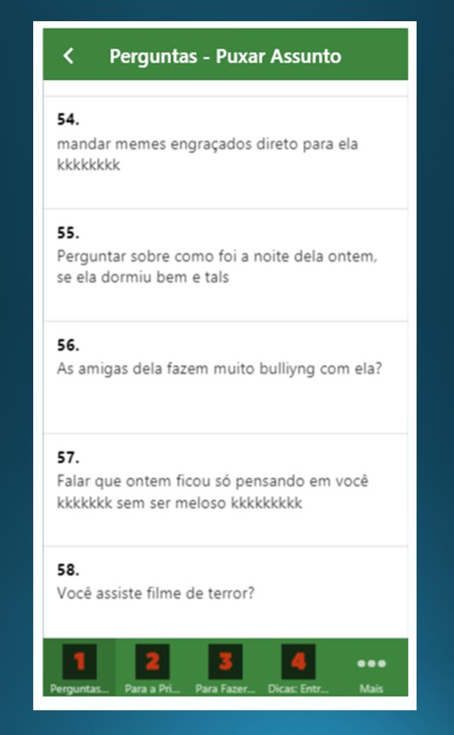 Avoir Images Crush Perguntas E Dicas Para Falar Para Ela Para Android Apk actualisé salutations