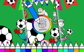 Coloring Book Soccer Teams Brazil and World screenshot 1