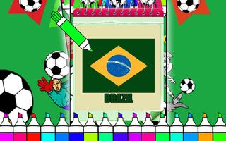 Coloring Book Soccer Teams Brazil and World screenshot 2