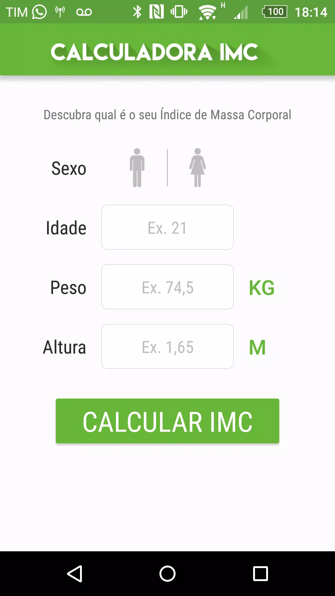 Descarga de APK de Calculadora IMC para Android