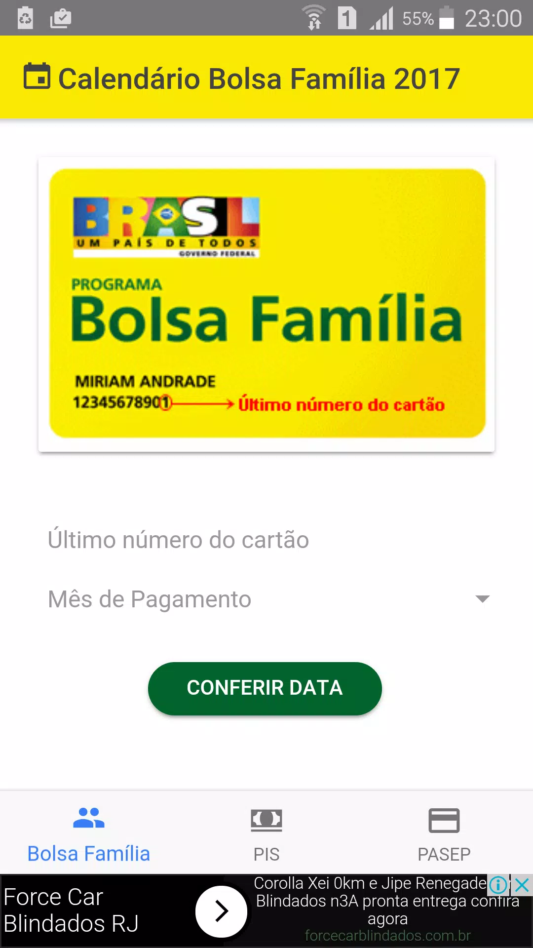 Descarga de APK de Calendário Bolsa Família/PIS para Android