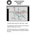 Mapa Metrô - SP - Brasil