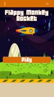 Flappy Monkey Rocket Affiche