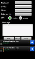 Sending Fake SMS poster