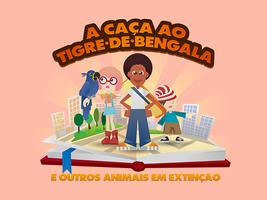 A Caça ao Tigre de Bengala e animais em extinção Cartaz