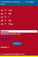 Exercícios de Inglês Grátis 1 screenshot 2