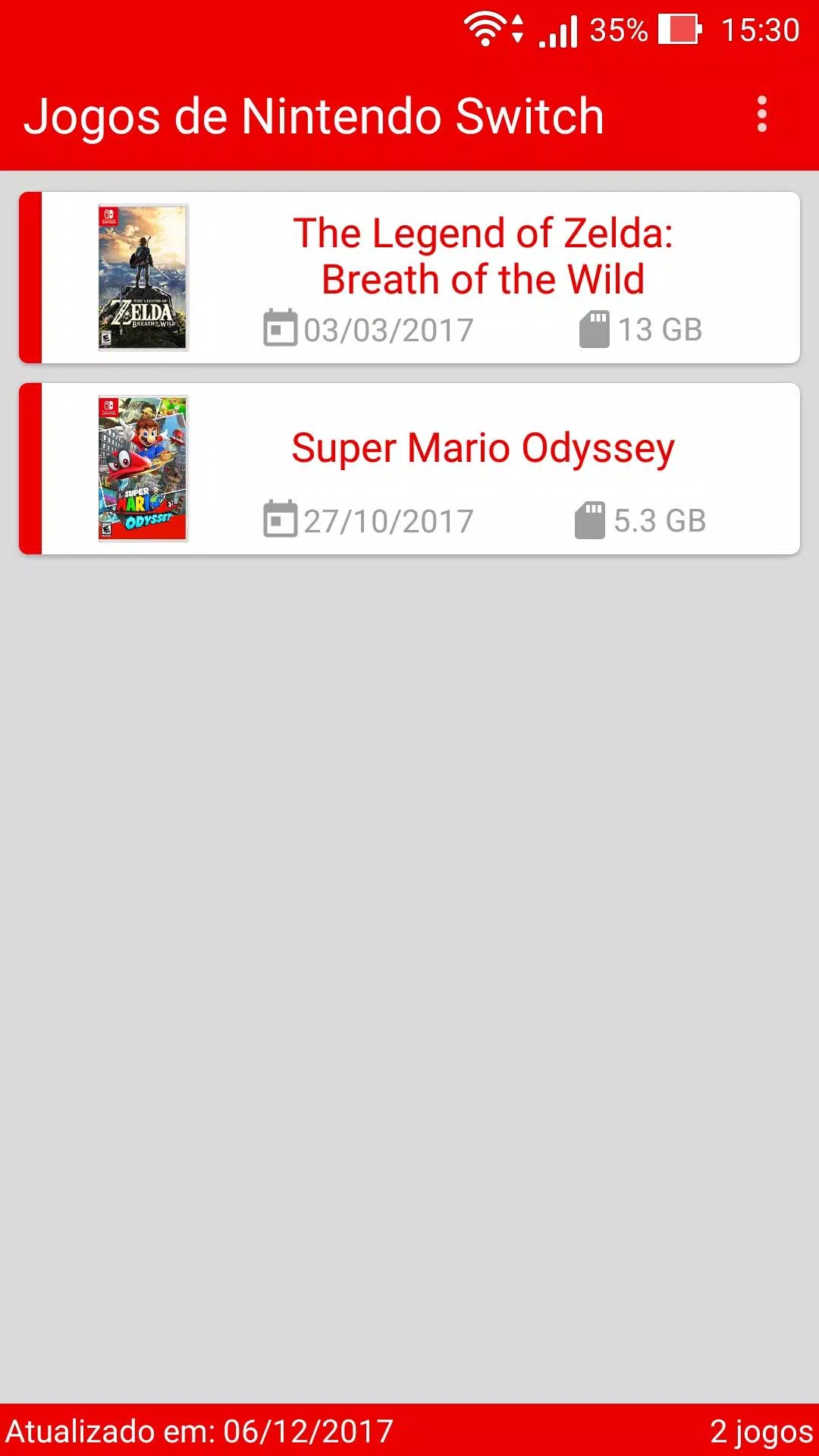 Download do APK de Lista de Jogos - Nintendo Switch para Android