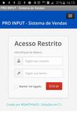 PRO INPUT - Sistema de Vendas. โปสเตอร์
