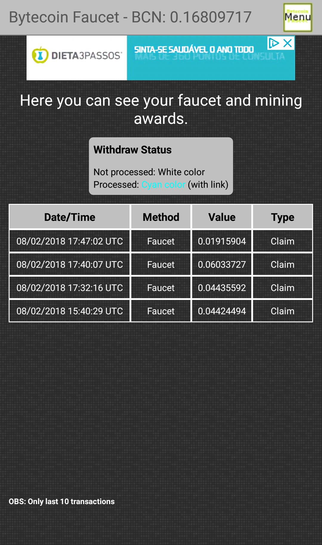 Bytecoin Faucet for Android - APK Download