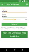 Etanol ou Gasolina الملصق