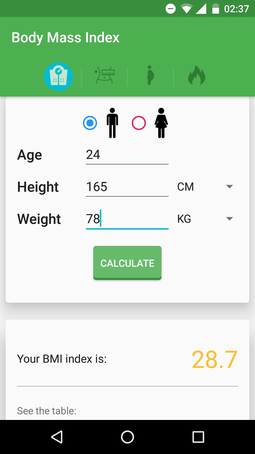 Body Mass Index Calculator APK for Android Download