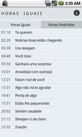 Horas Iguais screenshot 1