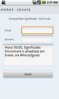 Horas Iguais تصوير الشاشة 3