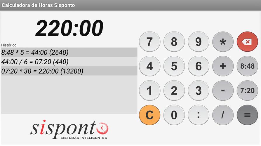 Descarga de APK de Calculadora de Horas Sisponto para Android