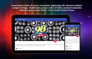 Rádio Correio 98 FM CG Screenshot 2
