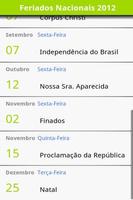 Feriados Brasileiros 2015 capture d'écran 1