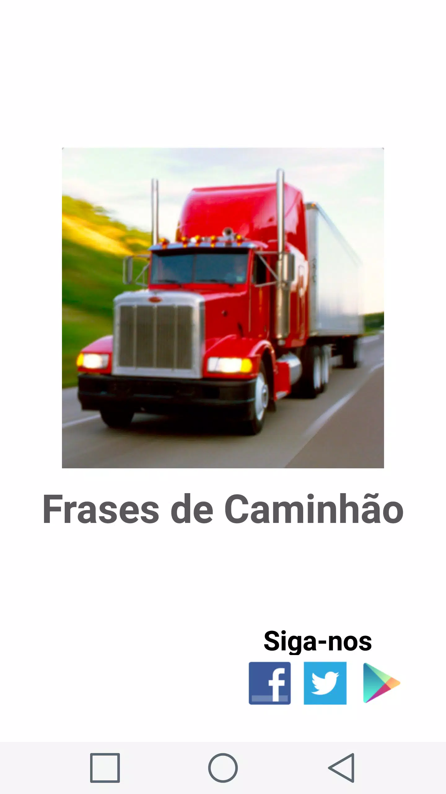 Frases de caminhao