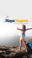 Mapa Viagens e Turismo पोस्टर