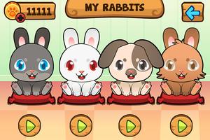 My Virtual Rabbit - Cute Pet Bunny Game capture d'écran 2