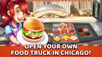 Burger Truck Chicago Food Game पोस्टर