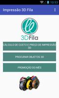 Impressão 3D Fila постер