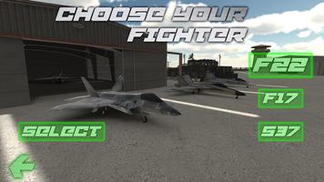 Flight Simulator - F22 Fighter Poster