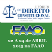 I Fórum de Direito - FAAO