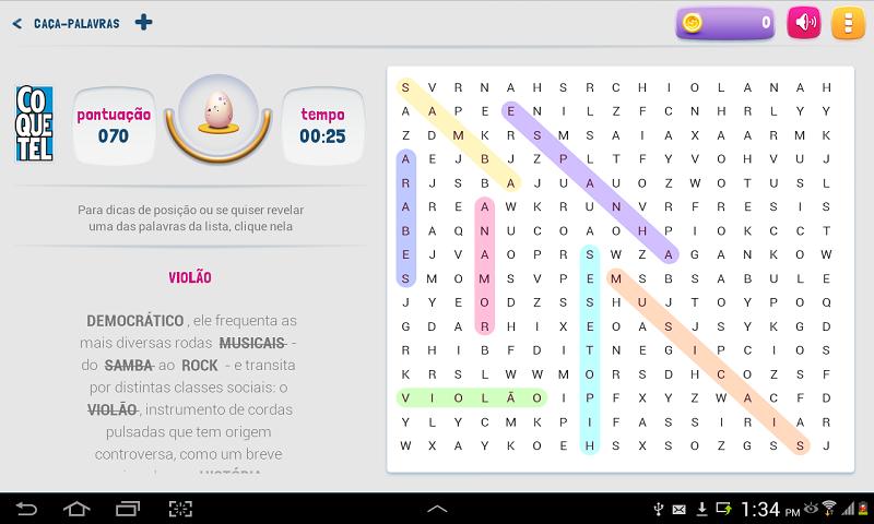 Coquetel Caça-Palavras APK برای دانلود اندروید