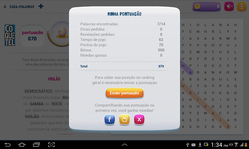 Coquetel Caça-Palavras APK برای دانلود اندروید