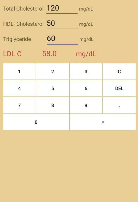 LDL-Cholesterol calculator APK for Android Download