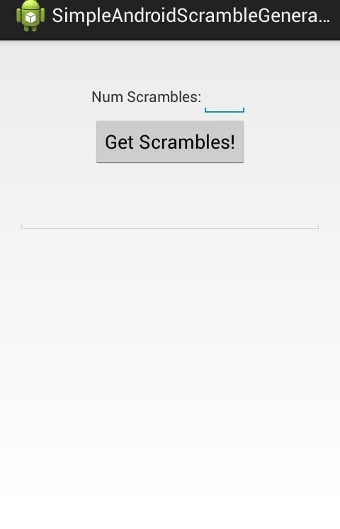 Simple Scrambles Generator for Android - APK Download