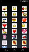 love emoticons पोस्टर