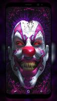 Scary Clown Wallpaper Plakat