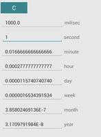 Time Unit converter capture d'écran 1